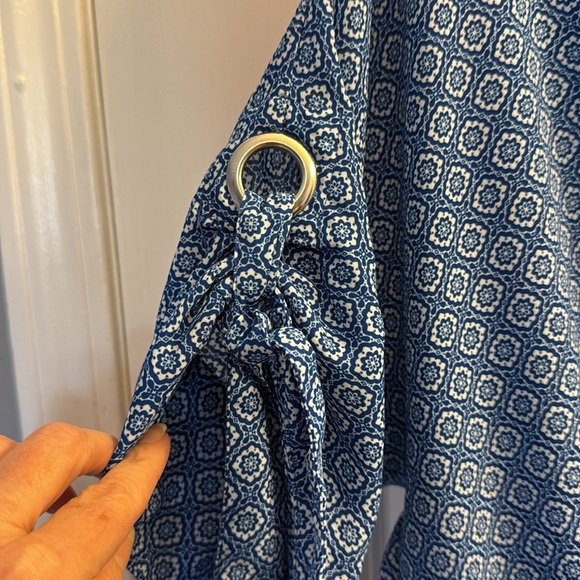 Counterparts Blue 3/4 Sleeve Relaxed Blouse - Picture 3 of 5